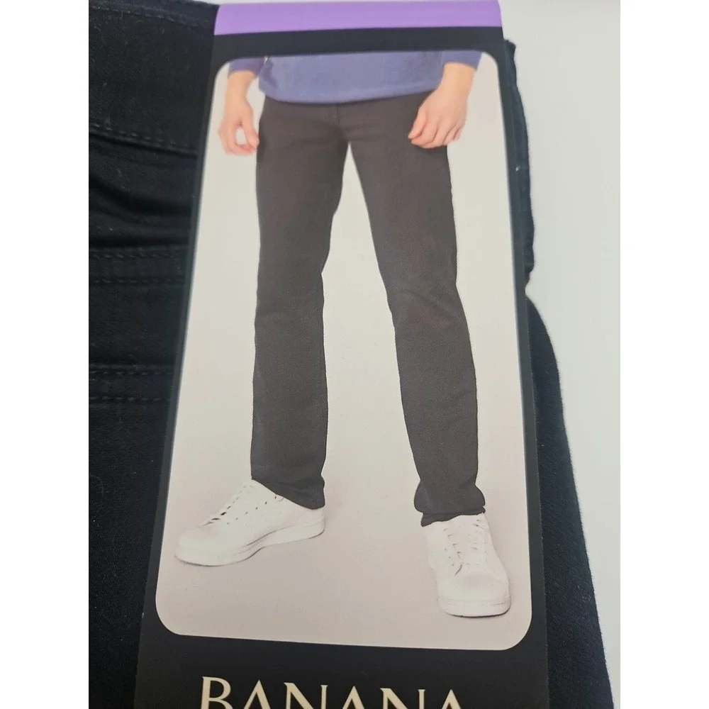 Banana Republic Men's Five Pocket Pant Slim Fit Stretch Fabric Black 30x29 NWT‎